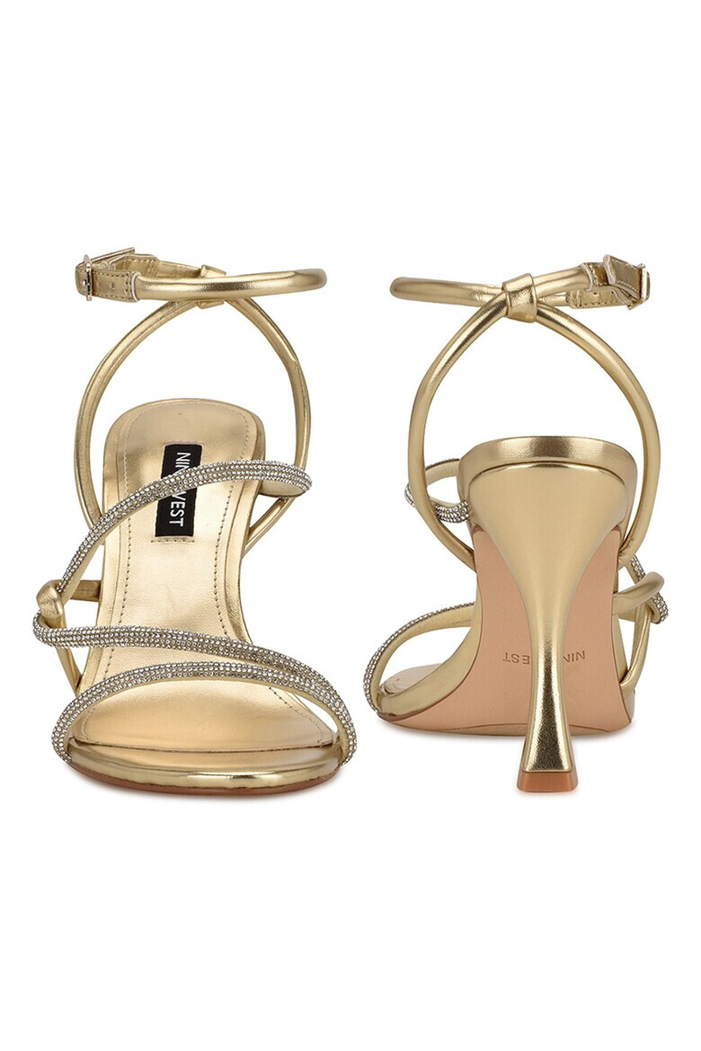 NINE WEST Текстилни сандали Blitz с висок ток - Pepit.bg