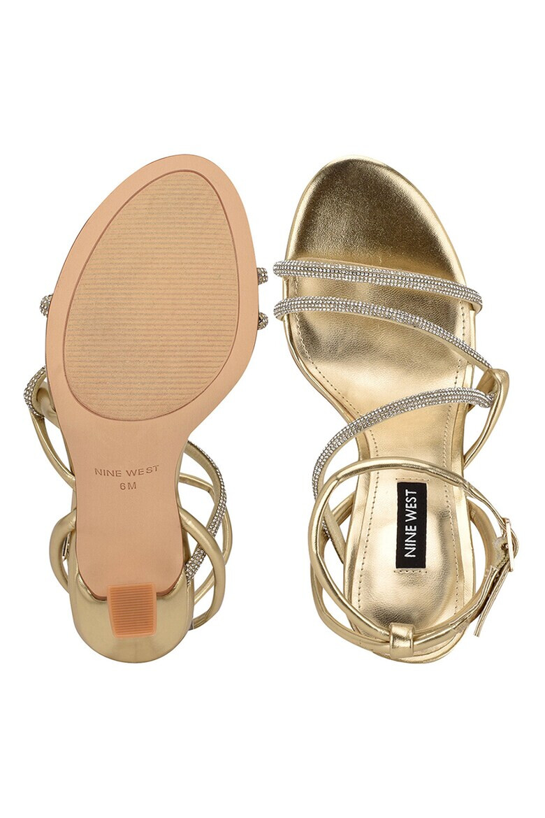 NINE WEST Текстилни сандали Blitz с висок ток - Pepit.bg