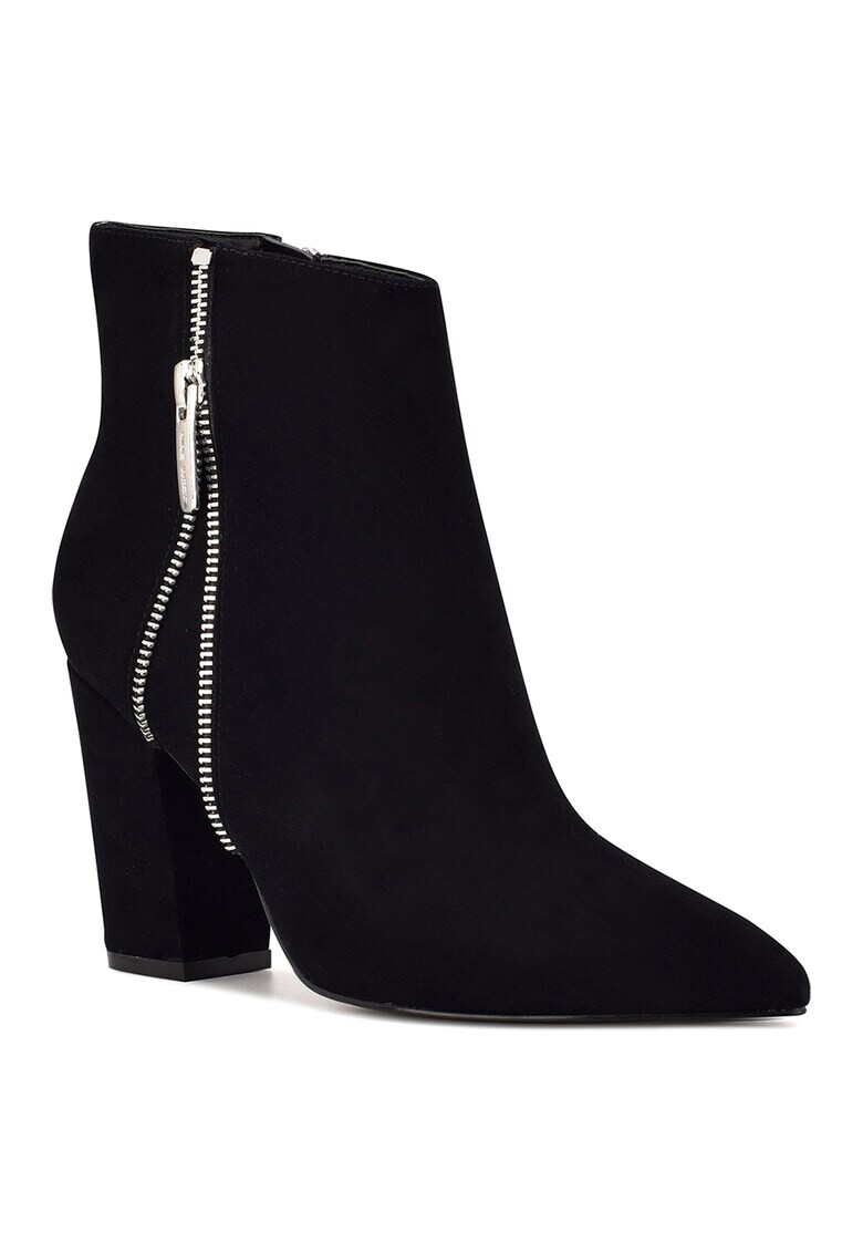 NINE WEST Велурени боти Glorya с масивен ток - Pepit.bg