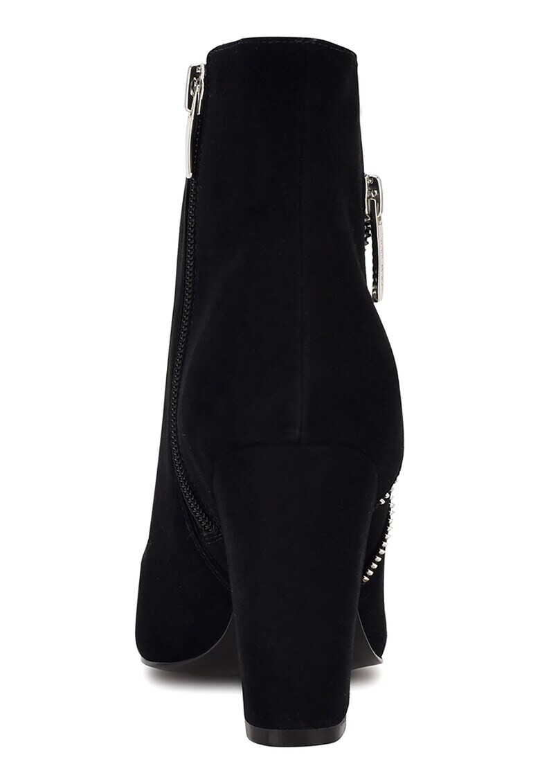 NINE WEST Велурени боти Glorya с масивен ток - Pepit.bg