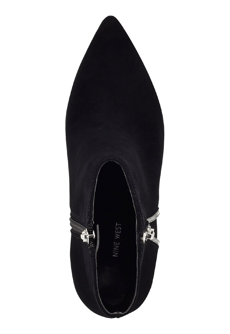 NINE WEST Велурени боти Glorya с масивен ток - Pepit.bg