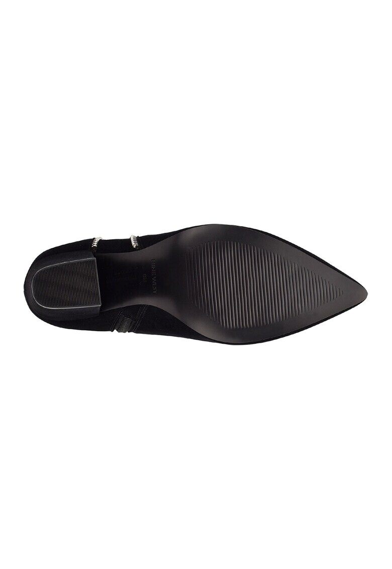 NINE WEST Велурени боти Glorya с масивен ток - Pepit.bg