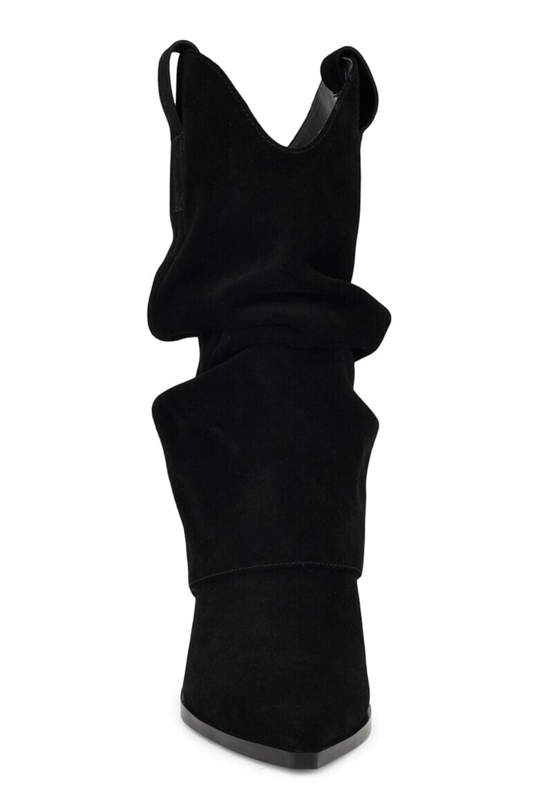 NINE WEST Велурени драпирани ботуши Wilton - Pepit.bg