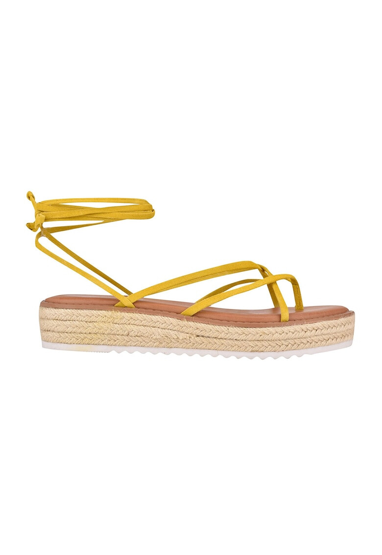 NINE WEST Велурени сандали Candid тип еспадрили - Pepit.bg