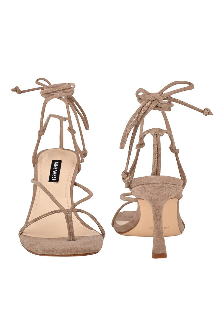 NINE WEST Велурени сандали Yarin с връзки - Pepit.bg