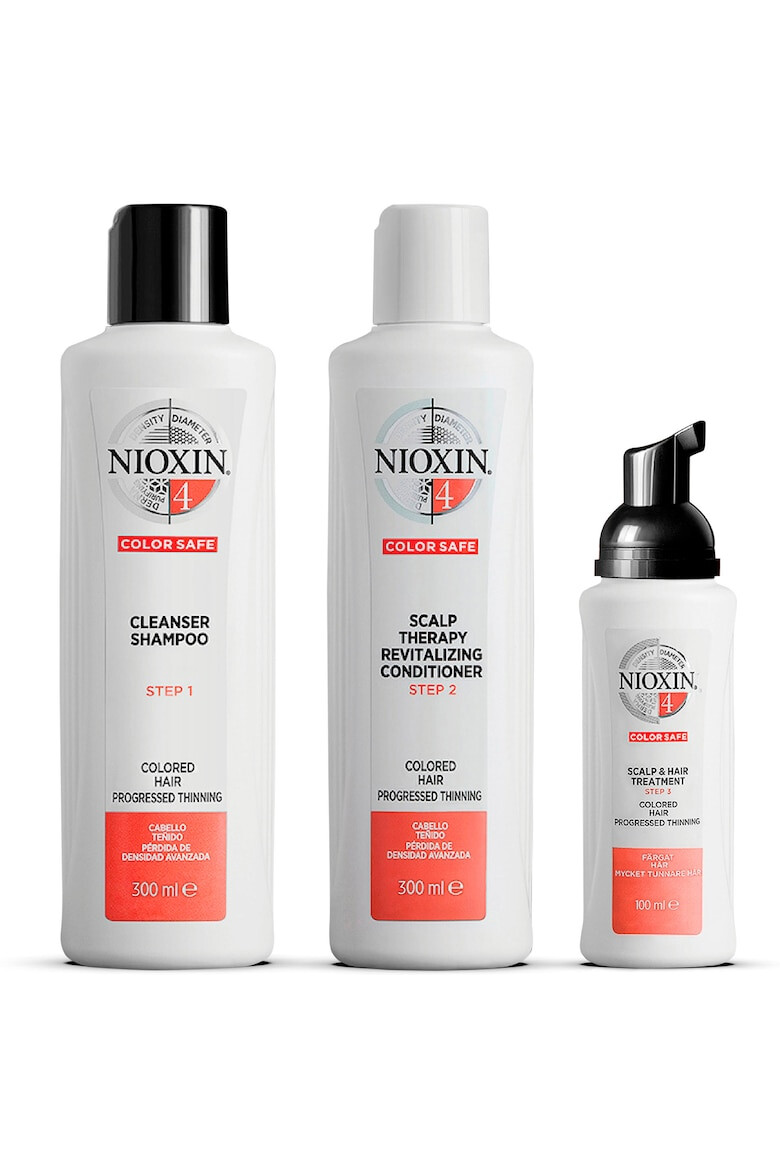 Nioxin Комплект против косопад System 4: Шампоан + Балсам + Лечение - Pepit.bg