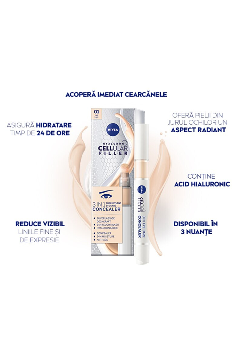 Nivea Хидратиращ коректор за околоочен контур Cellular 3in1 Eye Concealer - 4 мл - Pepit.bg