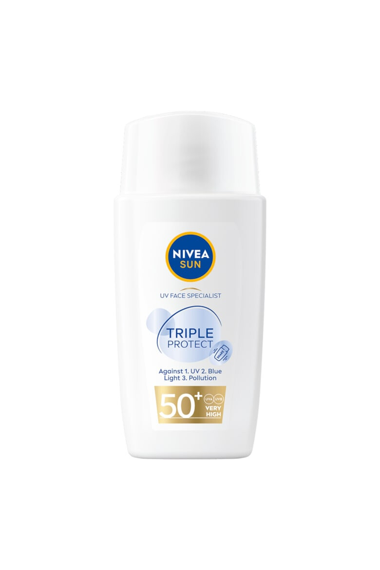 Nivea Слънцезащитен флуид sun triple protect skin с FPS50+ 40 мл - Pepit.bg