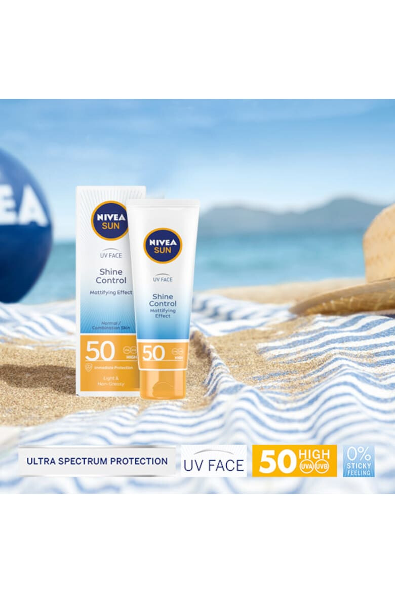 Nivea Крем за лице със слънцезащитен и матиращ ефект Sun Shine Control SPF 50 50 мл - Pepit.bg