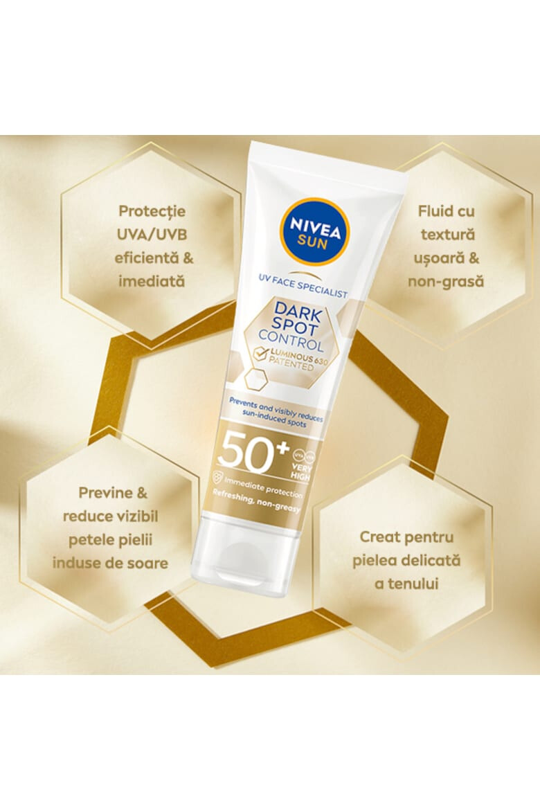 Nivea Слънцезащитен крем за лице против петна UV Face Specialist Spot Control Dark Spot Control SPF 50+ 40 мл - Pepit.bg