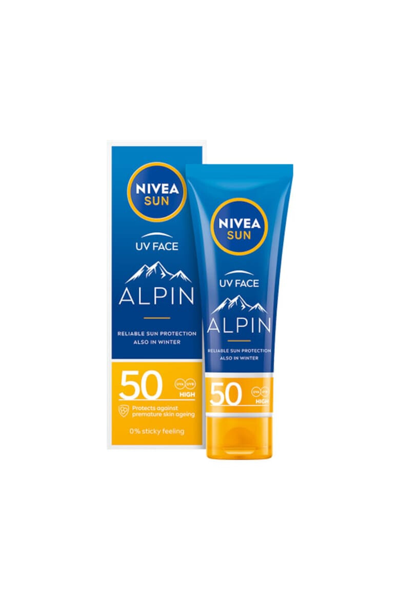 Nivea Слънцезащитен крем за лице Sun Alpin SPF 50 Хидратиращ 50 мл - Pepit.bg