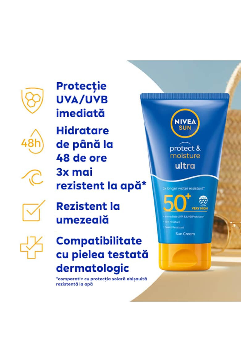 Nivea Слънцезащитен лосион Sun SPF 50+ Protect & Moist 150 мл - Pepit.bg