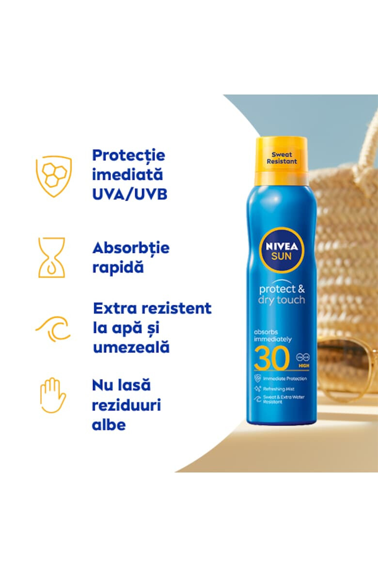 Nivea Слънцезащитен спрей Protect & Dry Touch SPF 30 200 мл - Pepit.bg