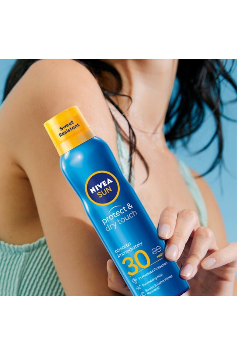 Nivea Слънцезащитен спрей Protect & Dry Touch SPF 30 200 мл - Pepit.bg