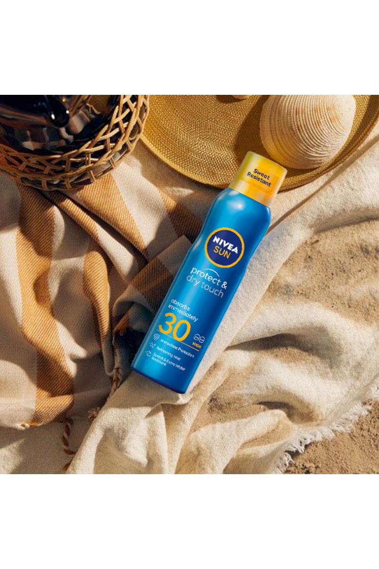 Nivea Слънцезащитен спрей Protect & Dry Touch SPF 30 200 мл - Pepit.bg