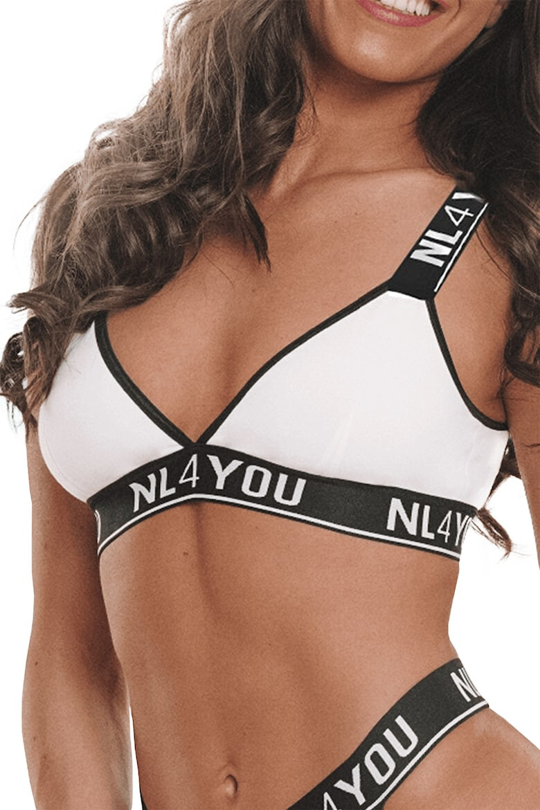 NL4YOU Триъгълно бюстие с лого - Pepit.bg