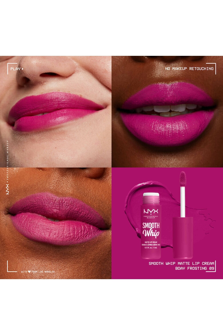 NYX Professional Makeup Червило NYX PM Smooth Whip Matte Lip Cream 9 Bday Frosting 4 мл - Pepit.bg