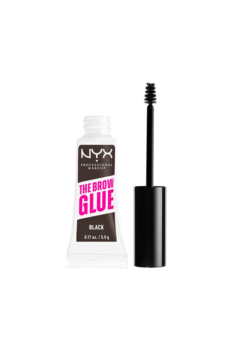 NYX Professional Makeup Спирала за фиксиране на вежди NYX Brow Glue Stick Black 5 гр - Pepit.bg