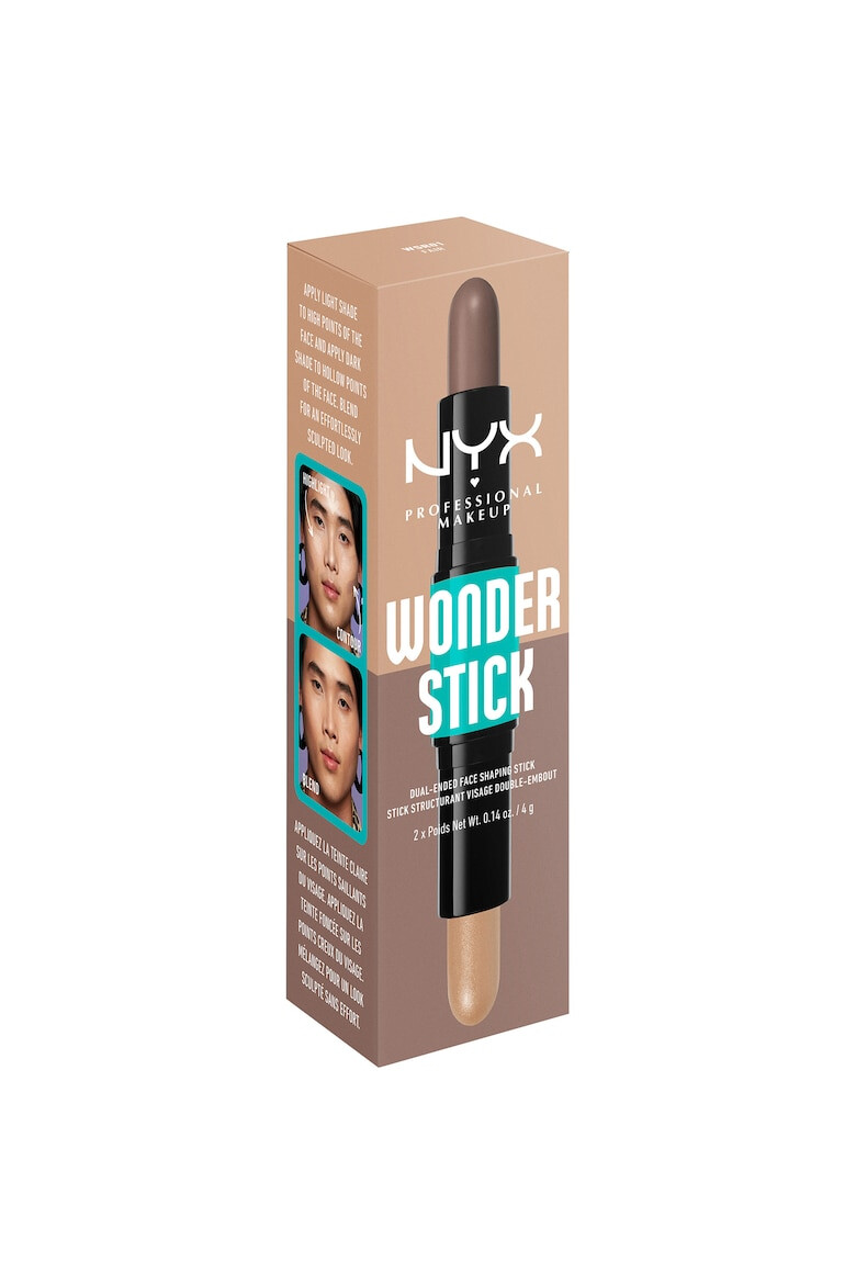 NYX Professional Makeup Стик за подчертаване и контуриране Wonder Stick Dual Face Lift 8 гр - Pepit.bg