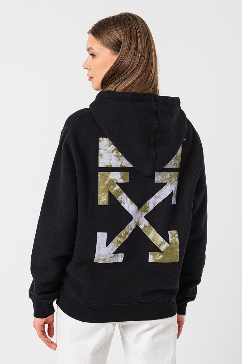 OFF-WHITE Худи с лого на гърба - Pepit.bg