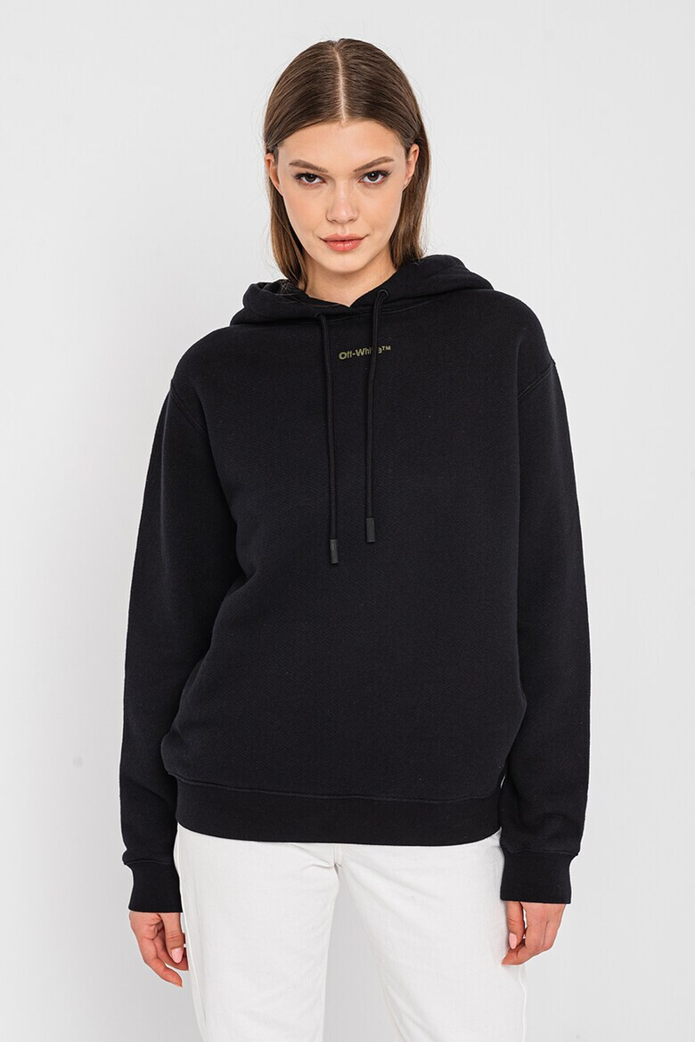 OFF-WHITE Худи с лого на гърба - Pepit.bg