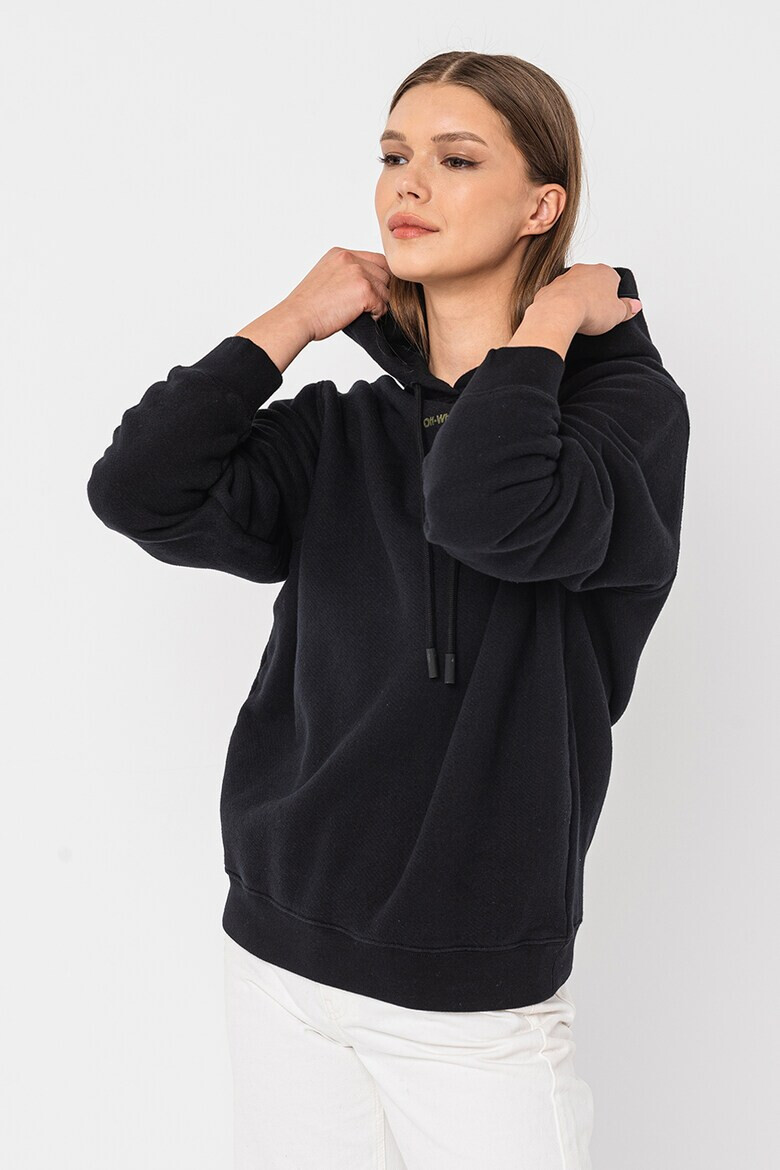 OFF-WHITE Худи с лого на гърба - Pepit.bg