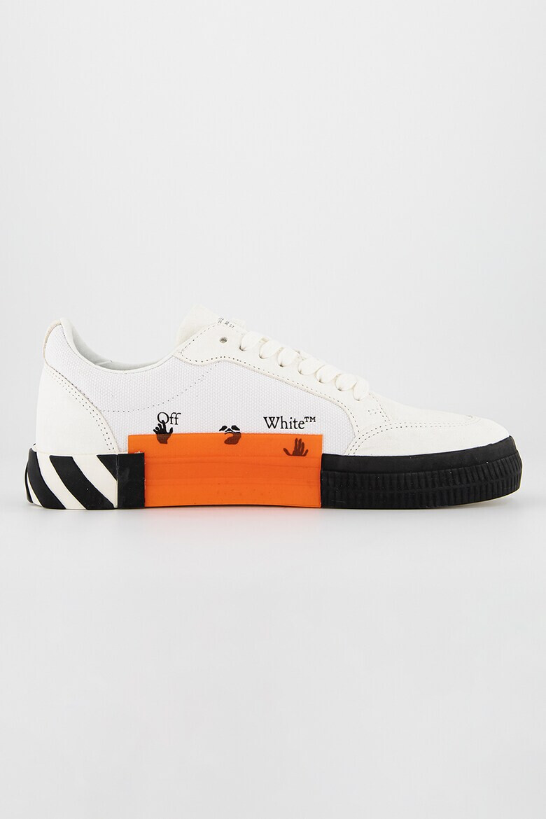 OFF-WHITE Кецове с еко велур - Pepit.bg