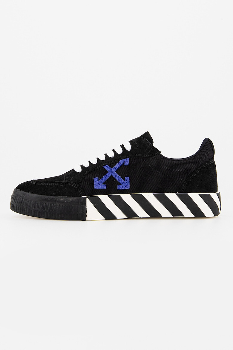 OFF-WHITE Кецове с еко велур - Pepit.bg