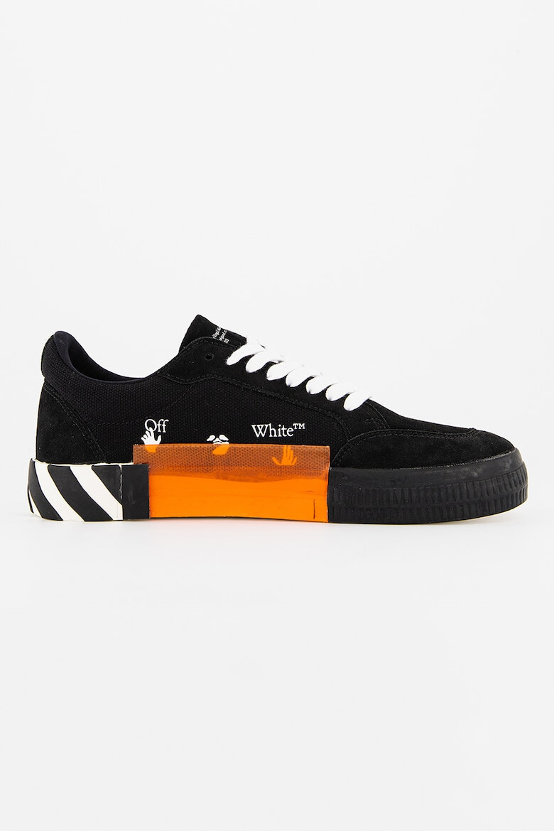 OFF-WHITE Кецове с еко велур - Pepit.bg