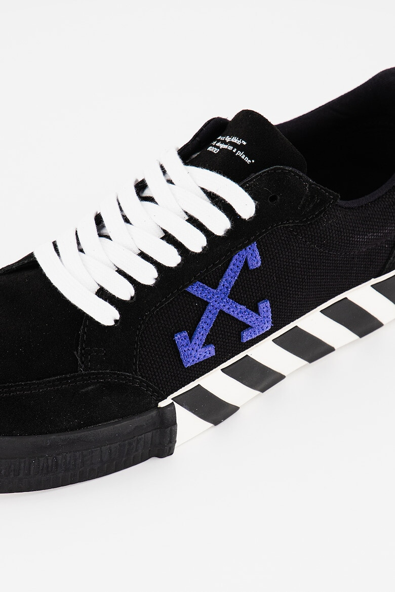 OFF-WHITE Кецове с еко велур - Pepit.bg