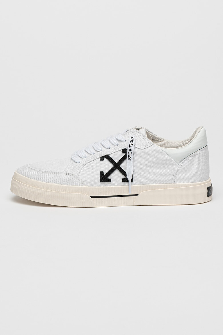 OFF-WHITE Кецове Omia с лого - Бял/Черен - Pepit.bg
