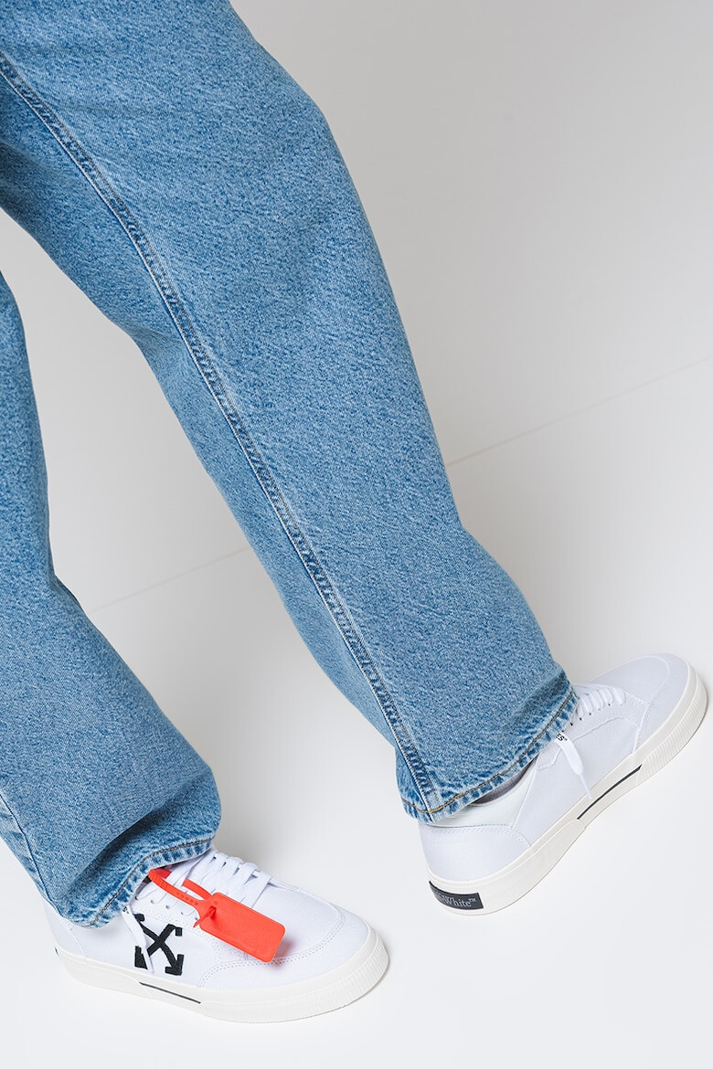 OFF-WHITE Кецове Omia с лого - Бял/Черен - Pepit.bg