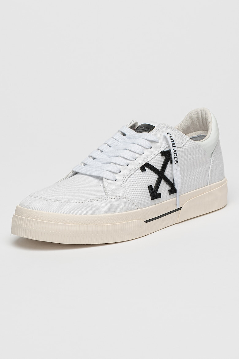 OFF-WHITE Кецове Omia с лого - Бял/Черен - Pepit.bg