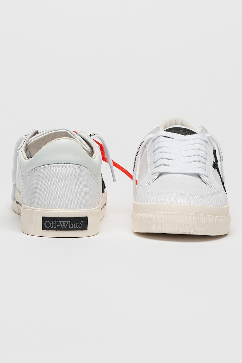 OFF-WHITE Кецове Omia с лого - Бял/Черен - Pepit.bg