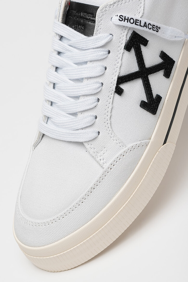 OFF-WHITE Кецове Omia с лого - Бял/Черен - Pepit.bg