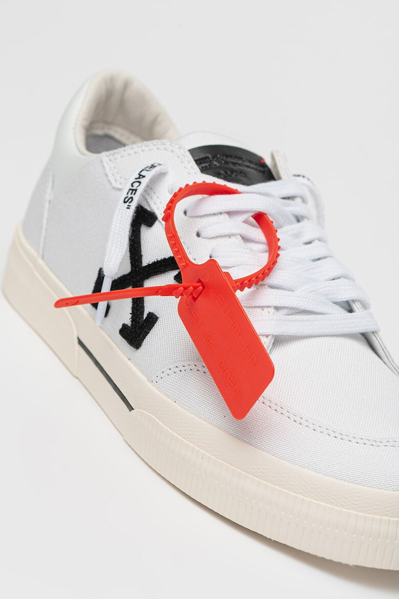 OFF-WHITE Кецове Omia с лого - Бял/Черен - Pepit.bg