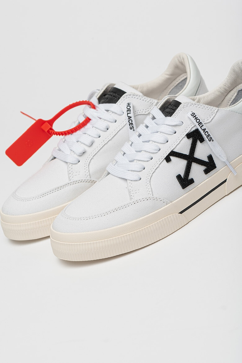 OFF-WHITE Кецове Omia с лого - Бял/Черен - Pepit.bg