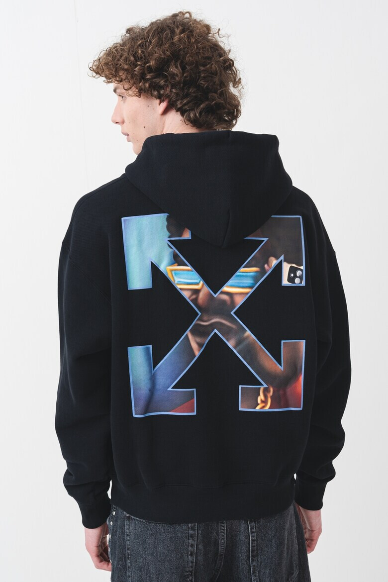 OFF-WHITE Худи с джоб кенгуру - Pepit.bg