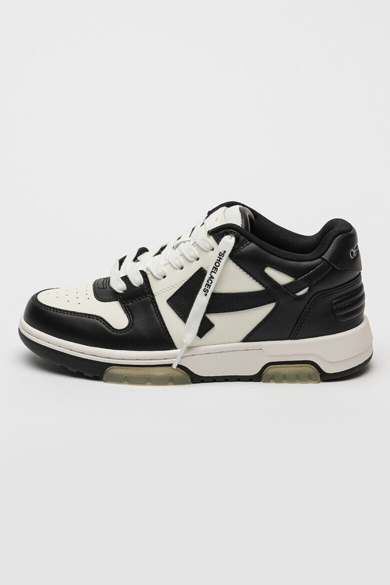 OFF-WHITE Кожени спортни обувки с лого - Pepit.bg