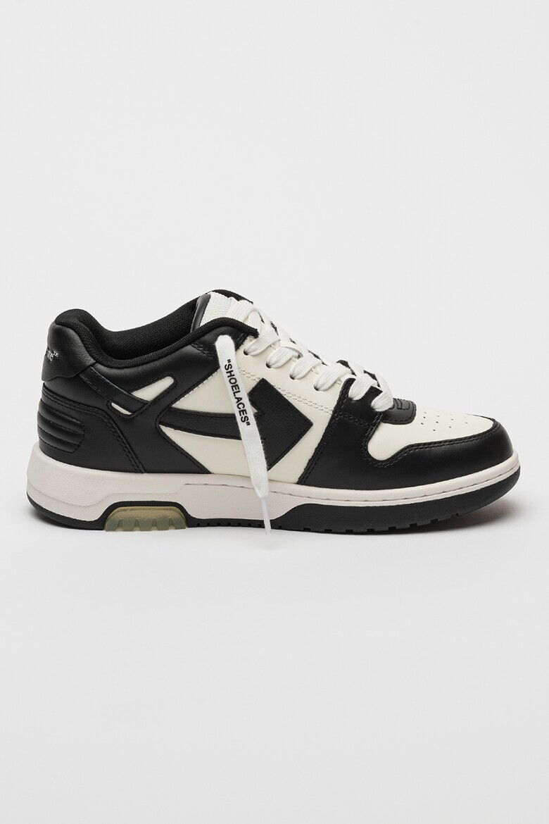 OFF-WHITE Кожени спортни обувки с лого - Pepit.bg