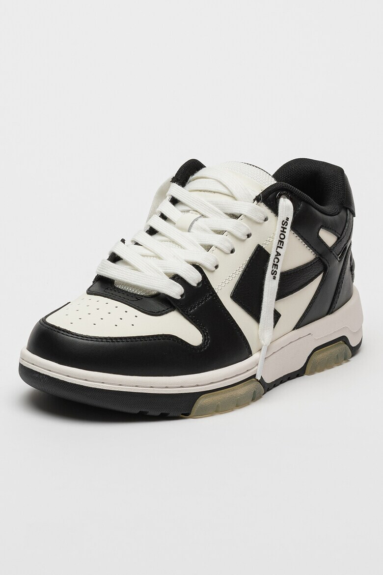 OFF-WHITE Кожени спортни обувки с лого - Pepit.bg