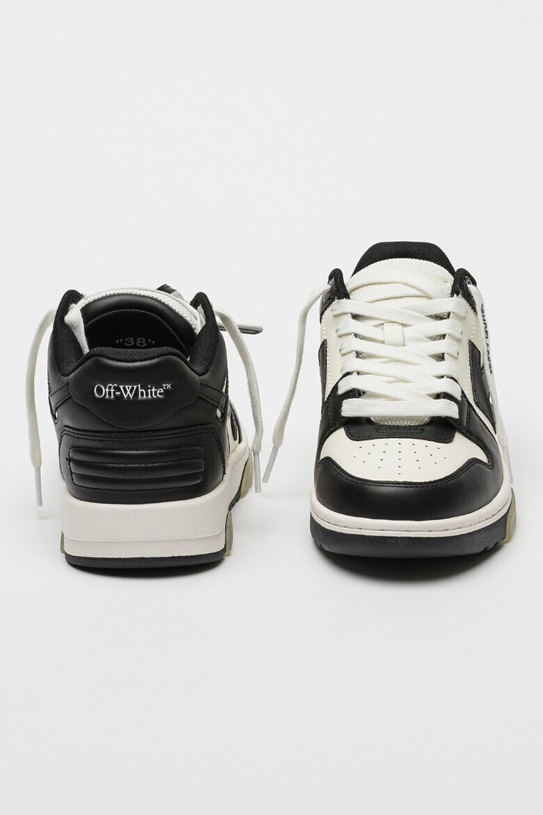 OFF-WHITE Кожени спортни обувки с лого - Pepit.bg