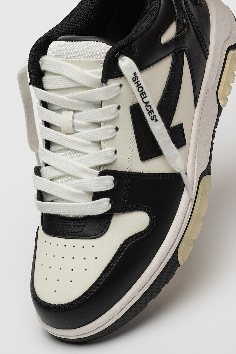 OFF-WHITE Кожени спортни обувки с лого - Pepit.bg