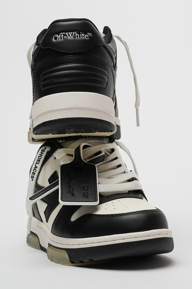 OFF-WHITE Кожени спортни обувки с лого - Pepit.bg
