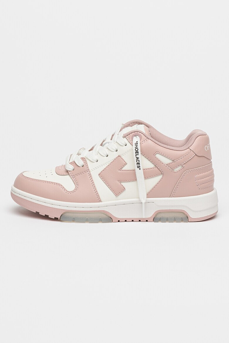OFF-WHITE Кожени спортни обувки с лого - Pepit.bg