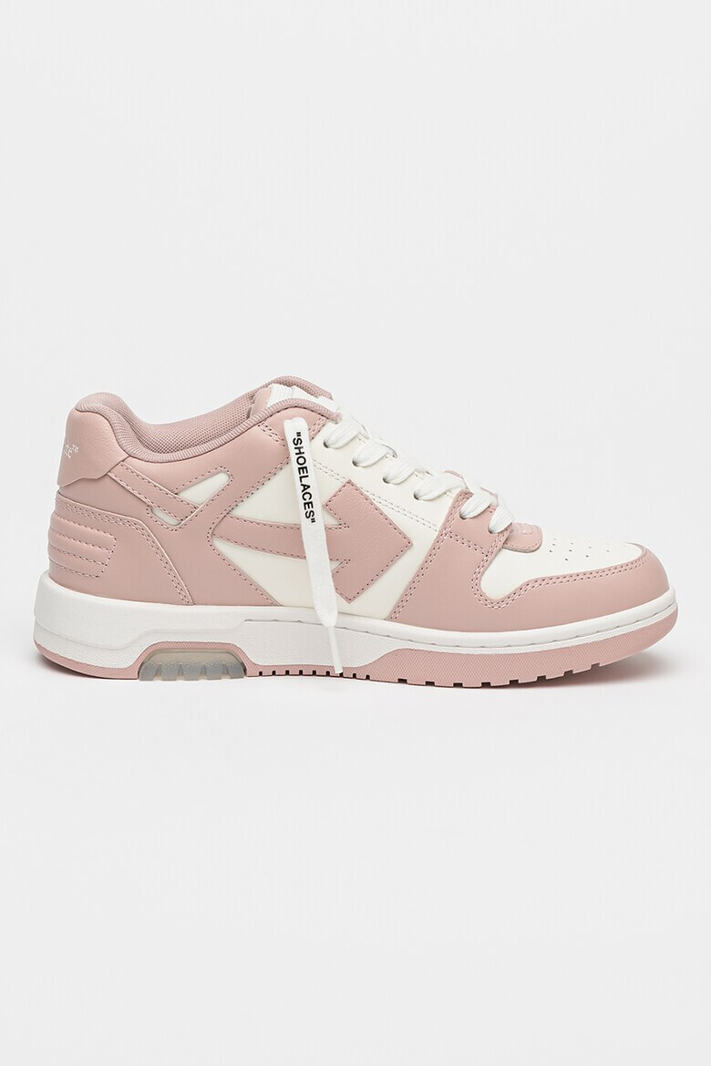OFF-WHITE Кожени спортни обувки с лого - Pepit.bg