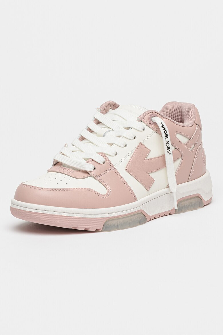 OFF-WHITE Кожени спортни обувки с лого - Pepit.bg