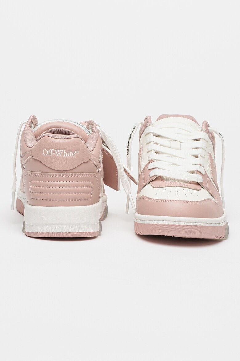 OFF-WHITE Кожени спортни обувки с лого - Pepit.bg