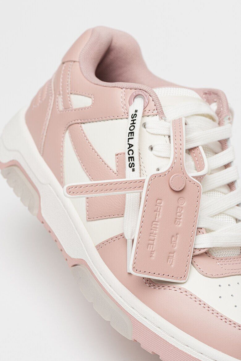 OFF-WHITE Кожени спортни обувки с лого - Pepit.bg