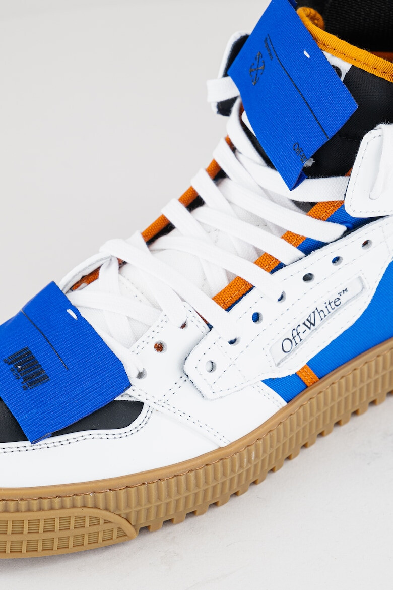 OFF-WHITE Кожени спортни обувки Off Court с контрасти - Pepit.bg